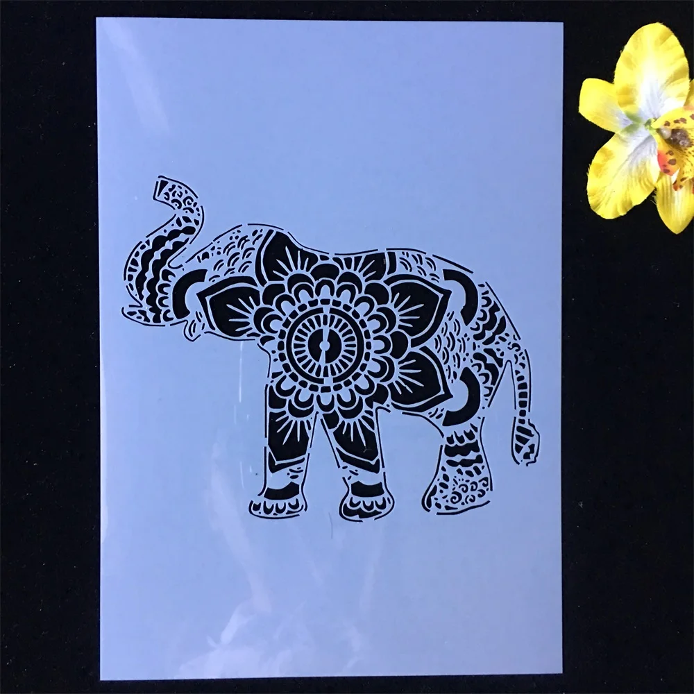 1Pcs A4 29*21cm Elephant Up Nose DIY Layering Stencils Wall Painting Scrapbook Coloring Embossing Album Decorative Template
1Pcs A4 29*21cm Elephant Up Nose DIY Layering Stencils Wall Painting Scrapbook Coloring Embossing Album Decorative Template
