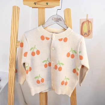 CROAL CHERIE Fruit Children's Clothing Jacket Girls Sweater Tops Outerwear Coats Spring Autumn Kids Girls Clothes
CROAL CHERIE Fruit Children's Clothing Jacket Girls Sweater Tops Outerwear Coats Spring Autumn Kids Girls Clothes