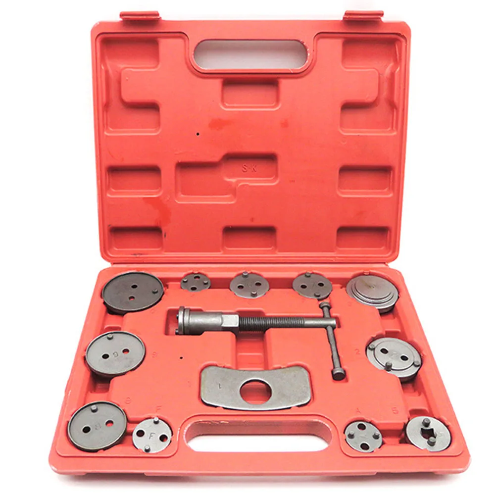 13pcs Universal Auto Car Precision Disc Brake Caliper Wind Back Tool Kit Brake Pad Brake Pump Brake Piston Car Repair Tool Kit
13pcs Universal Auto Car Precision Disc Brake Caliper Wind Back Tool Kit Brake Pad Brake Pump Brake Piston Car Repair Tool Kit