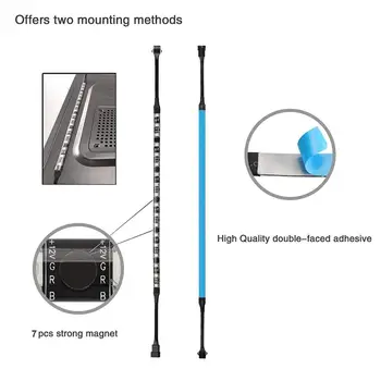 RGB LED Strip Magnetic Color Changing Full Kit for Modding PC Cases Compatible with Asus Aura, Asrock, Gigabyte Fusion jk416
RGB LED Strip Magnetic Color Changing Full Kit for Modding PC Cases Compatible with Asus Aura, Asrock, Gigabyte Fusion jk416