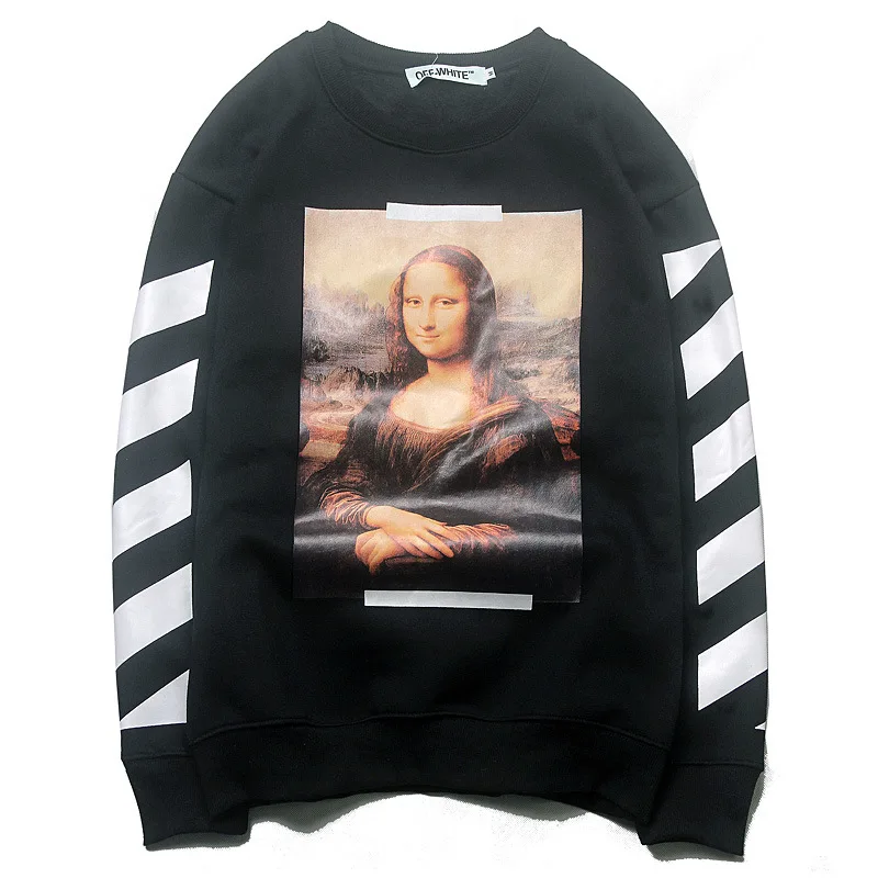 Autumn And Winter New Style Europe And America Ow Mona Lisa High-definition Digital Printing round Neck Fleece Lined Pullover Me 
Autumn And Winter New Style Europe And America Ow Mona Lisa High-definition Digital Printing round Neck Fleece Lined Pullover Me
