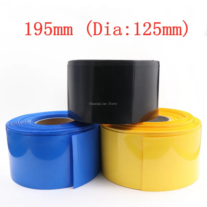 PVC Heat Shrink Tube 195mm Width Blue Multicolor Shrinkable Cable Sleeve Sheath Pack Cover for 18650 Lithium Battery Film Wrap
PVC Heat Shrink Tube 195mm Width Blue Multicolor Shrinkable Cable Sleeve Sheath Pack Cover for 18650 Lithium Battery Film Wrap