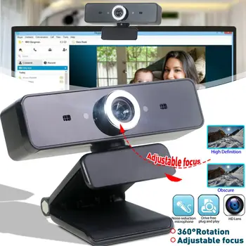 360 Degree Rotatable HD Webcam PC Digital USB Camera Adjustable Focus Computer Laptop Webcams Camera Noise Reduction Microphone 
360 Degree Rotatable HD Webcam PC Digital USB Camera Adjustable Focus Computer Laptop Webcams Camera Noise Reduction Microphone