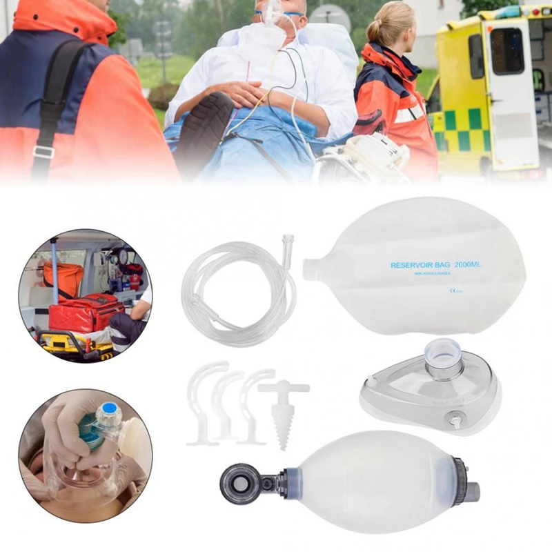 Silica Gel Adult Manual Simple Breathing Apparatus Resuscitator Ambu Bag First Aid Kit Tools Oxygen Machine
Silica Gel Adult Manual Simple Breathing Apparatus Resuscitator Ambu Bag First Aid Kit Tools Oxygen Machine