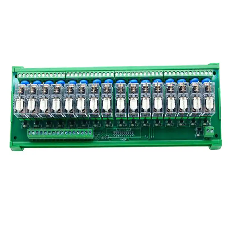 DC24V 16 Channels OMRON Relay Module PLC Amplifier Board G2R-1-E relay module