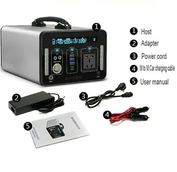 Mini Generator 500Wh Solar Power Station Emergency Power Supply Uninterrupted Power Supply for Camping Outdoor Hiking Travel
Mini Generator 500Wh Solar Power Station Emergency Power Supply Uninterrupted Power Supply for Camping Outdoor Hiking Travel