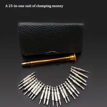 25-In-1 Multi-Function Leather Case Manual Screwdriver Batch Head Set Mobile Phone Notebook Repair Tool
25-In-1 Multi-Function Leather Case Manual Screwdriver Batch Head Set Mobile Phone Notebook Repair Tool