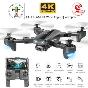 GPS Drone 4K WIFI 1080P FPV Camera Drones gps follow me Altitude Hold wide angle Quadcopter with Camera Foldable RC Drone
GPS Drone 4K WIFI 1080P FPV Camera Drones gps follow me Altitude Hold wide angle Quadcopter with Camera Foldable RC Drone