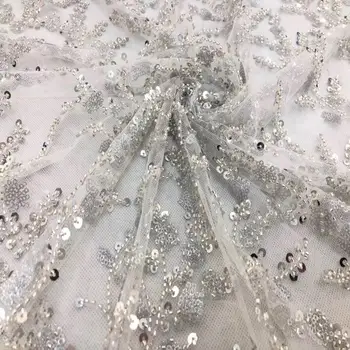 (5yards/pc) High quality African French net lace fabric with fantastic tube beads and sequins embroidery for wedding FZZ825
(5yards/pc) High quality African French net lace fabric with fantastic tube beads and sequins embroidery for wedding FZZ825