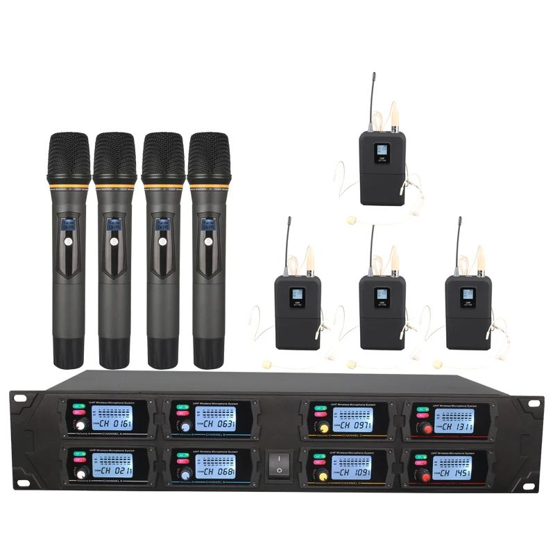 Orban wireless microphone system eight channel UHF headset handheld wireless microphone stage performance / school speech
Orban wireless microphone system eight channel UHF headset handheld wireless microphone stage performance / school speech