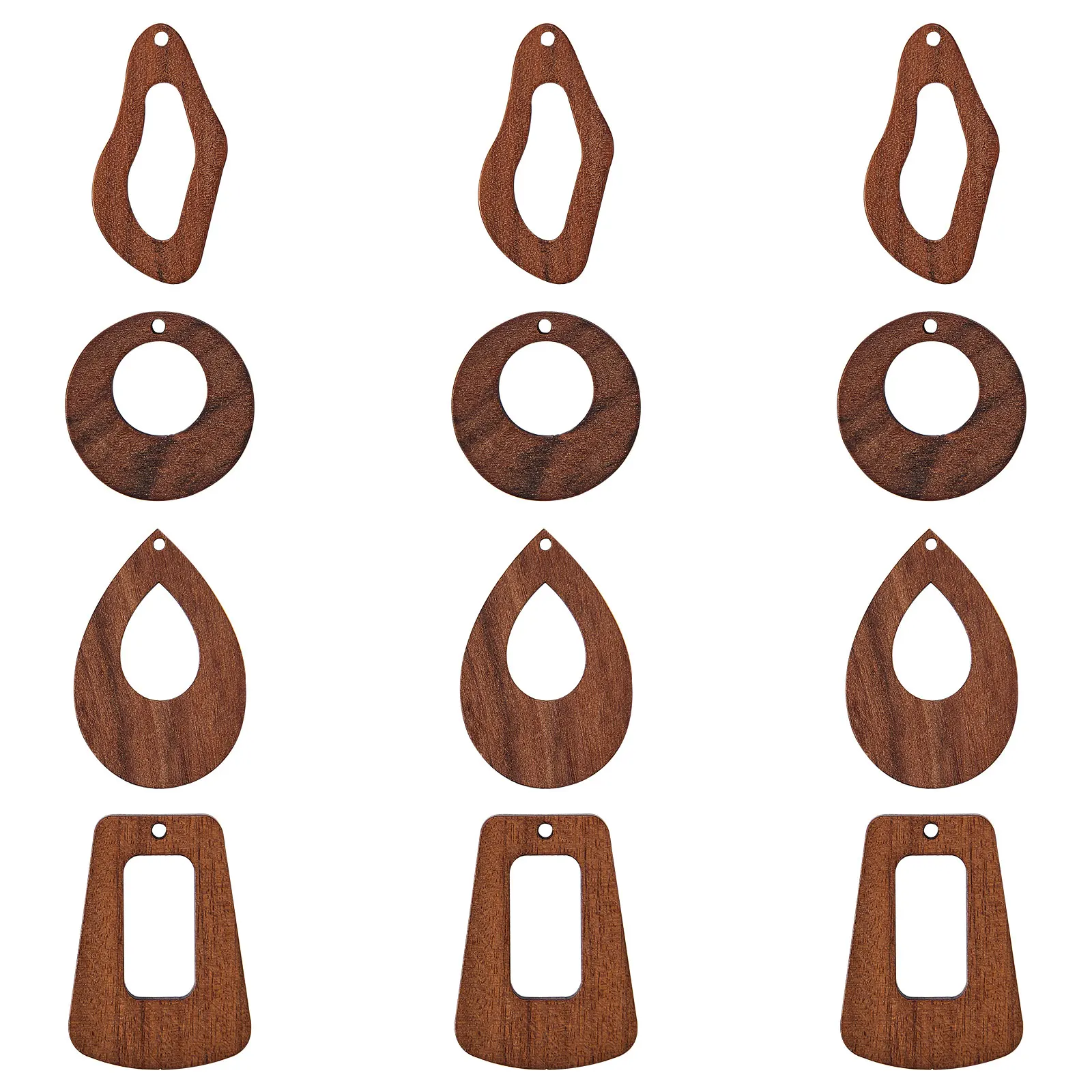 24Pcs Wood Pendants Mixed Shape Coconut Brown Earring Charms for Women Jewelry Making DIY Bracelet Necklace Accessories Supplies
24Pcs Wood Pendants Mixed Shape Coconut Brown Earring Charms for Women Jewelry Making DIY Bracelet Necklace Accessories Supplies