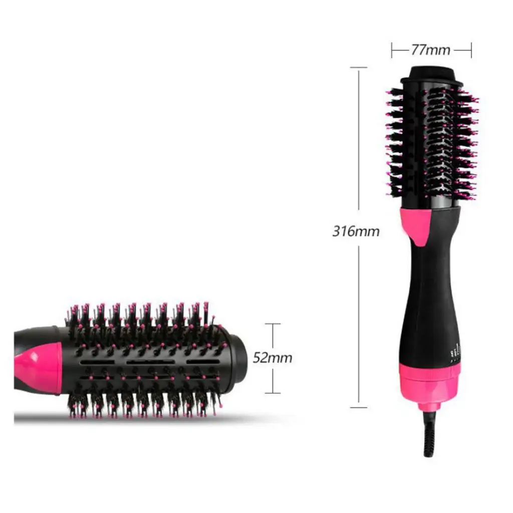 One Step Hair Dryer Hot Air Brush Straightener Negative Ion Curler Iron Comb 2 In 1 Hair Dryer Rotating Hot Air Hair Brush One Step Hair Dryer Hot Air Brush Straightener Negative Ion Curler Iron Comb 2 In 1 Hair Dryer Rotating Hot Air Hair Brush