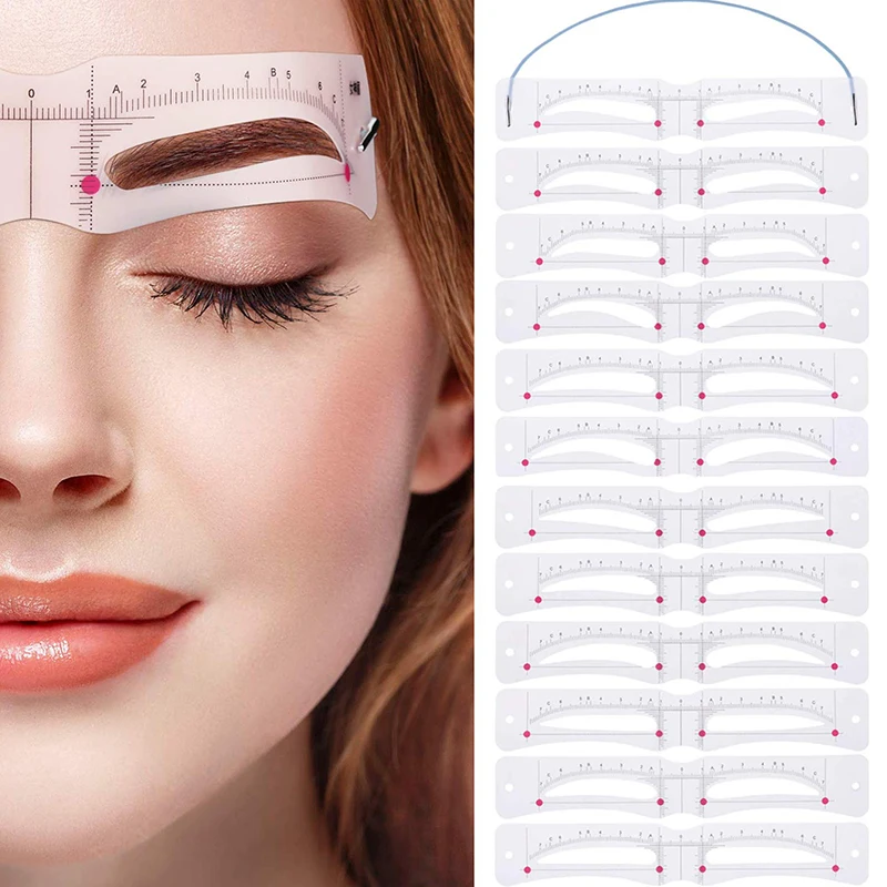 12 Pcs Eyebrow Stencil Reusable Template Makeup Tools Eyebrow-Shaped Mold Card EY669
12 Pcs Eyebrow Stencil Reusable Template Makeup Tools Eyebrow-Shaped Mold Card EY669