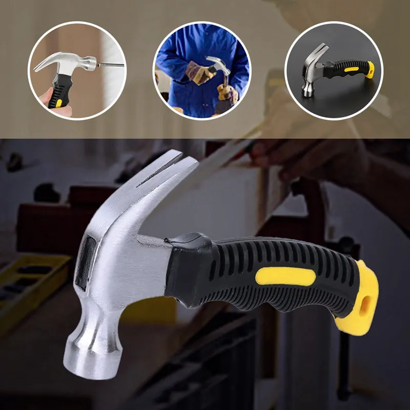 Portable mini shockproof claw hammer car multi-function hammer hammer escape hammer Anti-skid plastic claw hammer household tool
Portable mini shockproof claw hammer car multi-function hammer hammer escape hammer Anti-skid plastic claw hammer household tool