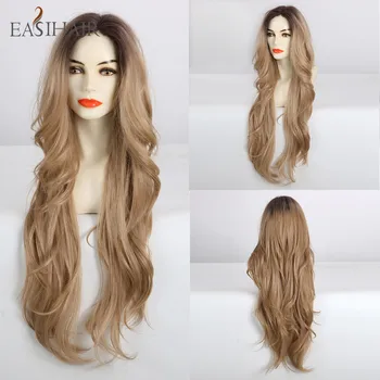 EASIHAIR Black to Brown Lace Front Wigs Long Lace Synthetic Wigs for Women Layered Wave Heat Resistant Cosplay Wigs High Density
EASIHAIR Black to Brown Lace Front Wigs Long Lace Synthetic Wigs for Women Layered Wave Heat Resistant Cosplay Wigs High Density