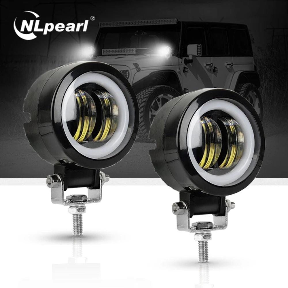 NLpearl 2x 3inch Waterproof Roung LED Work Light 12V 24V Offroad LED Bar Light Bar for Truck Boat 4x4 Jeep Atv Car Driving light
NLpearl 2x 3inch Waterproof Roung LED Work Light 12V 24V Offroad LED Bar Light Bar for Truck Boat 4x4 Jeep Atv Car Driving light