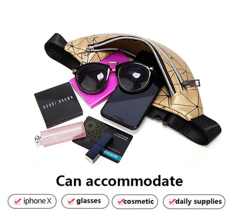 2020 New Waterproof Laser Belt Bag Sports Lady Burglar Chest Bag PU Leather Crossbody Shoulder Bag Travel Organizer 2020 New Waterproof Laser Belt Bag Sports Lady Burglar Chest Bag PU Leather Crossbody Shoulder Bag Travel Organizer