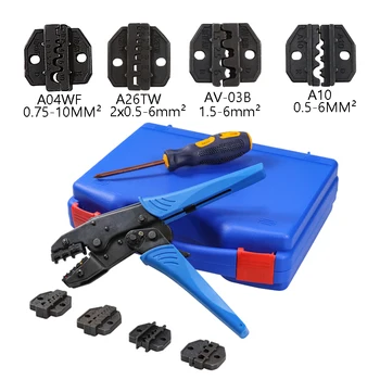 Crimping tool set Heavy duty connector special toolCold crimping terminal pliers Hand tools suitable for various terminal pliers
Crimping tool set Heavy duty connector special toolCold crimping terminal pliers Hand tools suitable for various terminal pliers