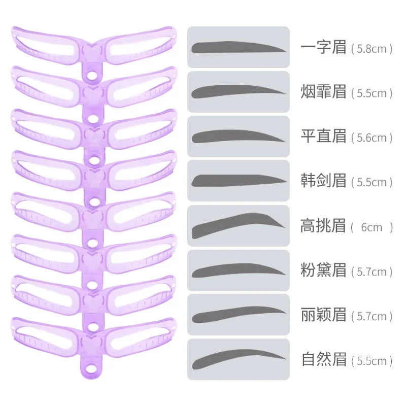 8 styles of eyebrow templates maquiagem professional complete tool styler template to wear or hand-held thrush card makeup
8 styles of eyebrow templates maquiagem professional complete tool styler template to wear or hand-held thrush card makeup