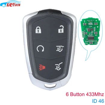 KEYECU 2PCS Smart Remote Key Fob 6 Button 433 MHz ID46 for 2015 2016 2017 2018 Cadillac Escalade FCC ID: HYQ2AB
KEYECU 2PCS Smart Remote Key Fob 6 Button 433 MHz ID46 for 2015 2016 2017 2018 Cadillac Escalade FCC ID: HYQ2AB
