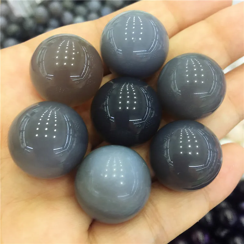 Beautiful Agate Ball Dark grey handmade Crystal Sphere Gemstone Hand Massager ball for decoration stone healing 20mm
Beautiful Agate Ball Dark grey handmade Crystal Sphere Gemstone Hand Massager ball for decoration stone healing 20mm