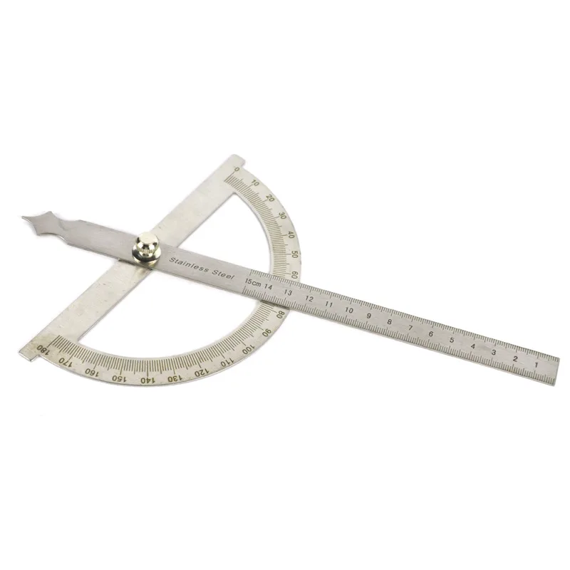 Protractor Angle Ruler Indexing Gauge Stainless Steel Angle Square 180-Degree Woodworking Square 14 Cm
Protractor Angle Ruler Indexing Gauge Stainless Steel Angle Square 180-Degree Woodworking Square 14 Cm