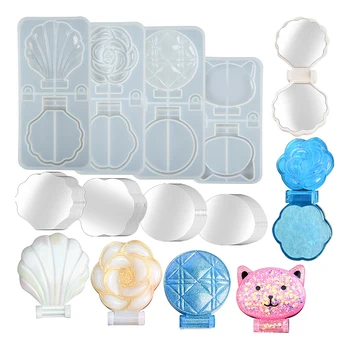 Mirror Silicone Moulds DIY Crystal Makeup Mirror Shell Mirror Cat Rose Makeup Mirror Folding Epoxy Mould DIY Jewelry Making Tool
Mirror Silicone Moulds DIY Crystal Makeup Mirror Shell Mirror Cat Rose Makeup Mirror Folding Epoxy Mould DIY Jewelry Making Tool