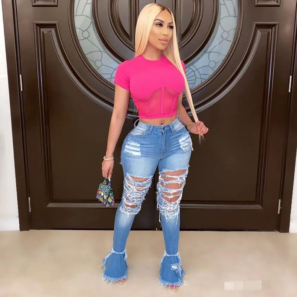 Women Ruffled Flare Jeans Tassel Hole Classic Denim Trousers Ladies Fashion Zipper Jeans Long Pants Mid-Waisted Summer Jeans
Women Ruffled Flare Jeans Tassel Hole Classic Denim Trousers Ladies Fashion Zipper Jeans Long Pants Mid-Waisted Summer Jeans