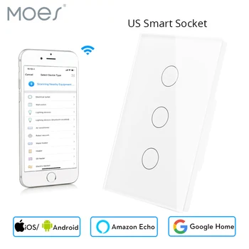 Wifi Smart Wall Touch Switch US Type White 3 Gang Glass Panel APP Remote Control Work with Google Home and Alexa for Smart Life
Wifi Smart Wall Touch Switch US Type White 3 Gang Glass Panel APP Remote Control Work with Google Home and Alexa for Smart Life