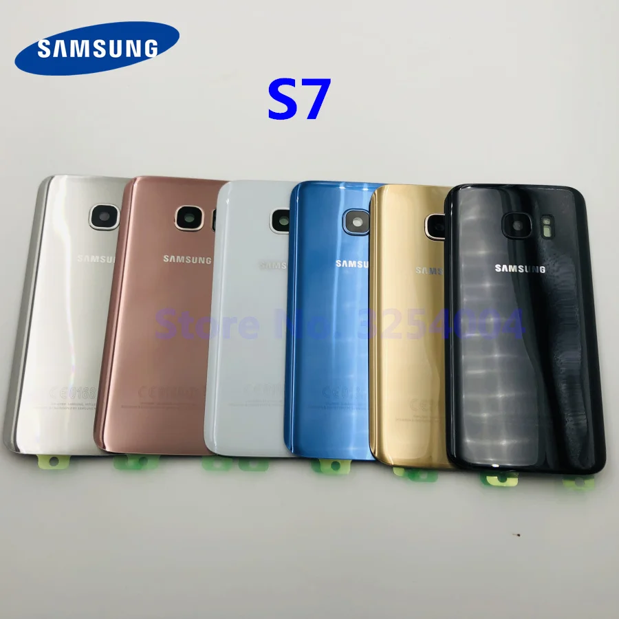 Задняя крышка аккумулятора для Samsung Galaxy S7 Edge G935 G930 Запасные детали корпуса двери +