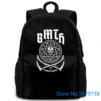 Small Black Ladies Bring Me The Horizon Crooked - Bmthts47lb01 New Arrival New women men backpack laptop travel school 
Small Black Ladies Bring Me The Horizon Crooked - Bmthts47lb01 New Arrival New women men backpack laptop travel school