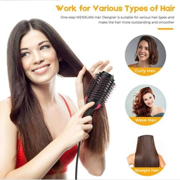Multifunctional 2 in1 Hair Dryer Volumizer Rotating Hair Brush Roller Rotate Styler Comb Styling Straightener Curling Hair Comb
Multifunctional 2 in1 Hair Dryer Volumizer Rotating Hair Brush Roller Rotate Styler Comb Styling Straightener Curling Hair Comb