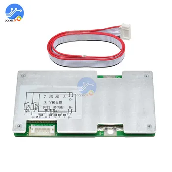 BMS 7S 24V 30A 18650 Lithium Battery Protection Board Current Balancer Lipo Li-ion BMS PCB Atmega Battery Charge Accessory
BMS 7S 24V 30A 18650 Lithium Battery Protection Board Current Balancer Lipo Li-ion BMS PCB Atmega Battery Charge Accessory
