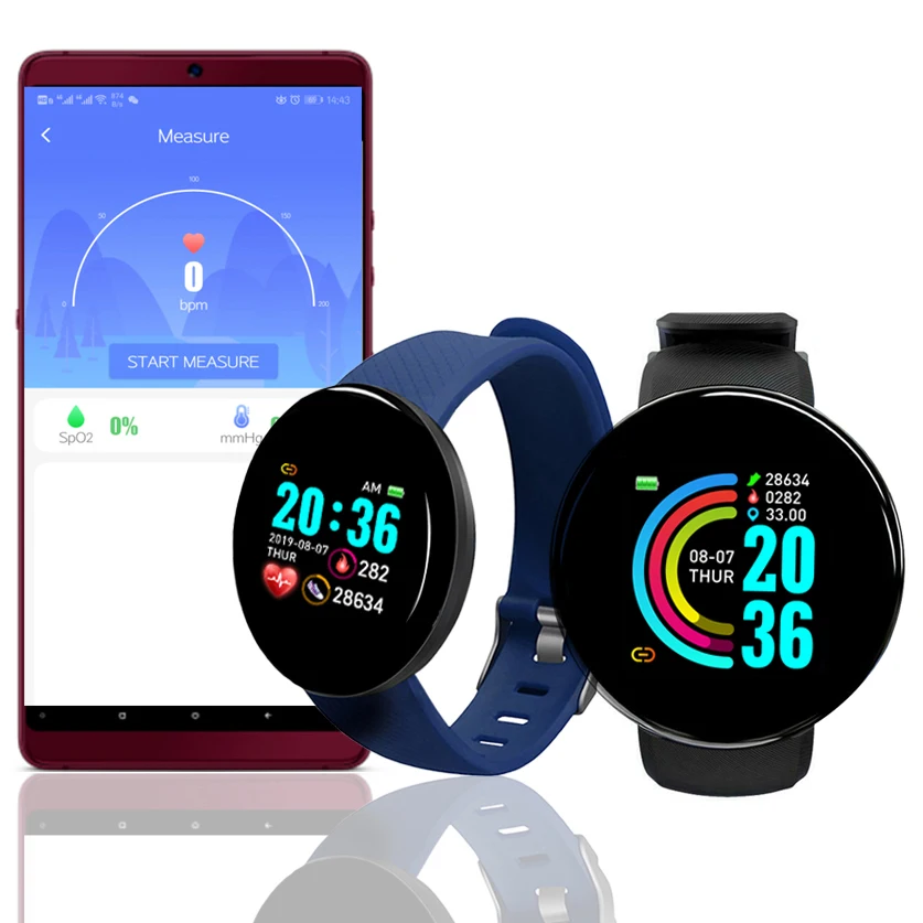 D18 Smart Watch Men Heart Rate/Blood Pressure/Blood Oxyge Monitor D13 Smart Bracelet Wristband Fitness Tracker Waterproof
D18 Smart Watch Men Heart Rate/Blood Pressure/Blood Oxyge Monitor D13 Smart Bracelet Wristband Fitness Tracker Waterproof