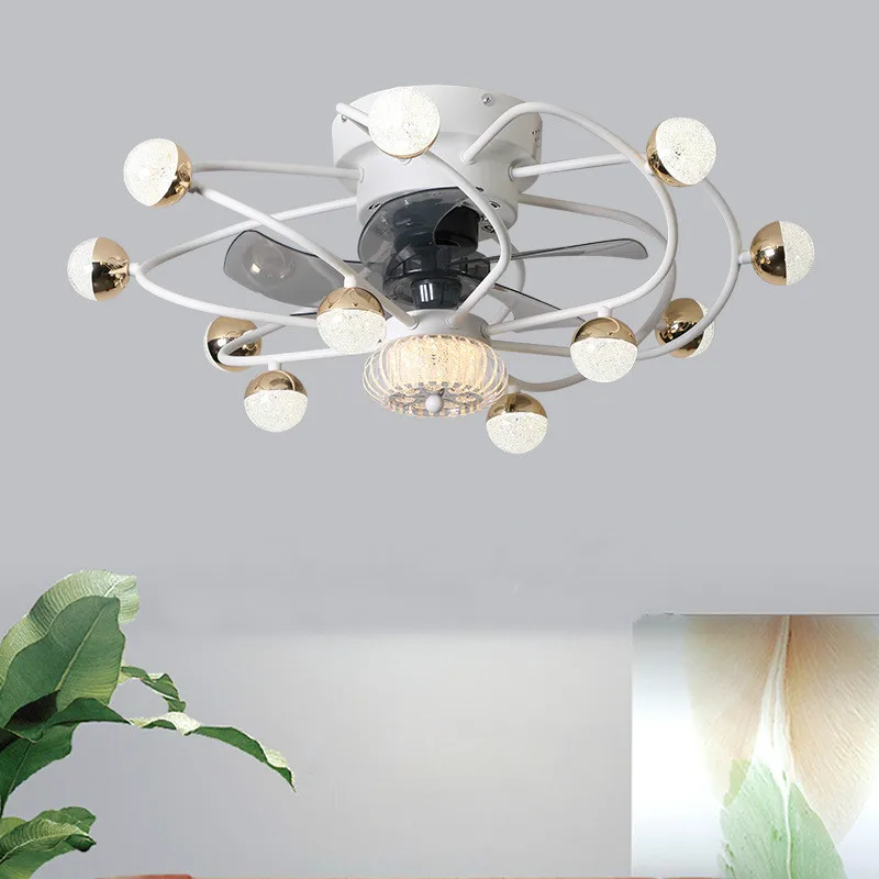 LED Modern Ceiling Fans Lamp Frequency Conversion Energy Saving Dining Room Bedroom Celing Fan with Light
LED Modern Ceiling Fans Lamp Frequency Conversion Energy Saving Dining Room Bedroom Celing Fan with Light