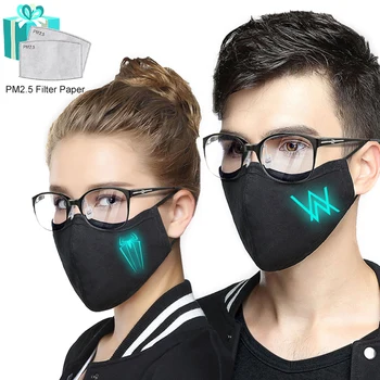 Luminous Fabric Face Mask with 2Pcs Filters Adult Black Dust Reusable Washable Mask for Face Electronic Music Party Mouth Cap
Luminous Fabric Face Mask with 2Pcs Filters Adult Black Dust Reusable Washable Mask for Face Electronic Music Party Mouth Cap