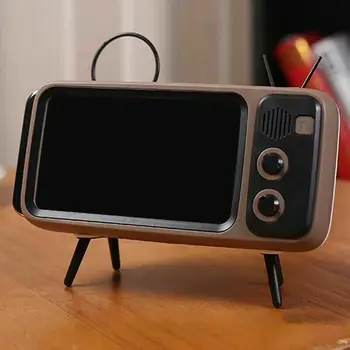 Mini Retro Lautsprecher TV Handyhalter Ständer Kabellose Audio Lautsprecher
Mini Retro Lautsprecher TV Handyhalter Ständer Kabellose Audio Lautsprecher