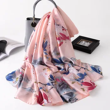 2020 Luxury Brand Ink Painting Floral Silk Shawl Scarf Women Print Soft Silk Turban Head Hijab Femme Wrap Foulard Snood 180*90Cm 
2020 Luxury Brand Ink Painting Floral Silk Shawl Scarf Women Print Soft Silk Turban Head Hijab Femme Wrap Foulard Snood 180*90Cm