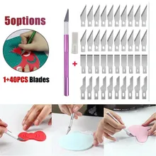 1pcs Non-Slip Engraving Craft Knives Sharp Carving With 40pcs Blades Set For Mobile Phone Paper Cutting DIY Repair Hand Tools
1pcs Non-Slip Engraving Craft Knives Sharp Carving With 40pcs Blades Set For Mobile Phone Paper Cutting DIY Repair Hand Tools