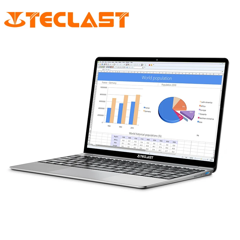 Teclast F7 Plus Laptop Intel Gemini Lake N4100 Quad Core 1.1GHz 14.0 Inch Windows 10 OS Notebook Home Version 8GB RAM 256GB SSD
Teclast F7 Plus Laptop Intel Gemini Lake N4100 Quad Core 1.1GHz 14.0 Inch Windows 10 OS Notebook Home Version 8GB RAM 256GB SSD