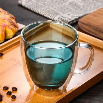 350/450ML Double Wall Glass Coffee Mug Heat-Resisting Handgrip Cup Water Milk Tea Cup Mini Double Layer Espresso Latte Mug
350/450ML Double Wall Glass Coffee Mug Heat-Resisting Handgrip Cup Water Milk Tea Cup Mini Double Layer Espresso Latte Mug