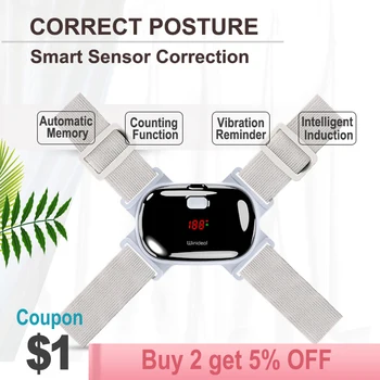Led Display rechargeable Back Brace Support Keep Health Body Posture Adjustable Smart Upper Back Correction Straightener
Led Display rechargeable Back Brace Support Keep Health Body Posture Adjustable Smart Upper Back Correction Straightener