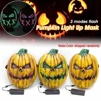 Halloween Mask LED Pumpkin Masks 3 Flash Mode Led Light Cosplay Mask Carnival Party Rave Led Mask Dance DJ Payday Costume Props
Halloween Mask LED Pumpkin Masks 3 Flash Mode Led Light Cosplay Mask Carnival Party Rave Led Mask Dance DJ Payday Costume Props