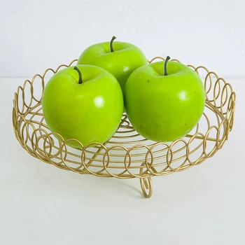 Creative Home Decoration Storage Basket Fruit Plate Round Tray Basket Desktop Debris Storaged Round Wire Storage Basket
Creative Home Decoration Storage Basket Fruit Plate Round Tray Basket Desktop Debris Storaged Round Wire Storage Basket