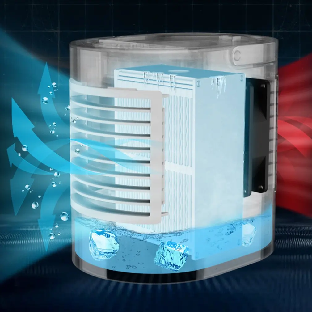 USB Powered Portable Convenient Fashion Desktop Air Conditioner Cooler Water Cooling Mini Fan Humidifier
USB Powered Portable Convenient Fashion Desktop Air Conditioner Cooler Water Cooling Mini Fan Humidifier