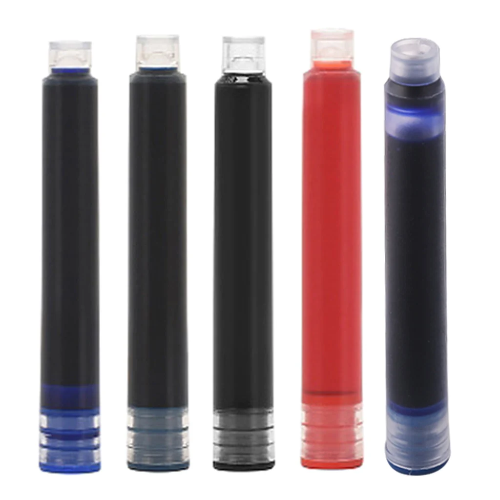 10pcs Disposable Blue Black Fountain Pen Ink Cartridge Refills Ink Sac Calligraphy Writing Stationery School Office Supplies
10pcs Disposable Blue Black Fountain Pen Ink Cartridge Refills Ink Sac Calligraphy Writing Stationery School Office Supplies