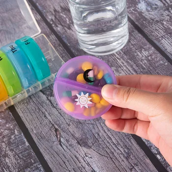 New Products Circle Mini Travel Moisture-Proof 14 Grid Medicine Box Portable One Week and Evening Packing Plastic Medicine Box M
New Products Circle Mini Travel Moisture-Proof 14 Grid Medicine Box Portable One Week and Evening Packing Plastic Medicine Box M
