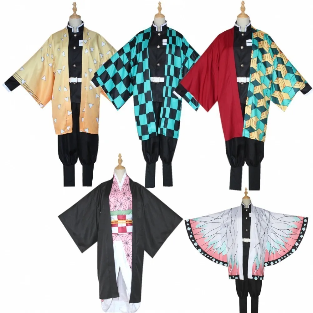 Демон убийца: Kimetsu no Yaiba Kochou Shinobu униформа наряд косплей костюмы демон убийца