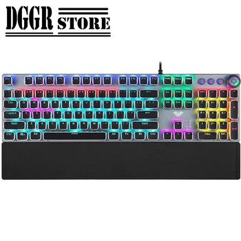 2020 new Game Mechanical Keyboard104 keys LED Backlit Anti-ghosting wired gaming Keyboard USB multimedia rotary keys
2020 new Game Mechanical Keyboard104 keys LED Backlit Anti-ghosting wired gaming Keyboard USB multimedia rotary keys