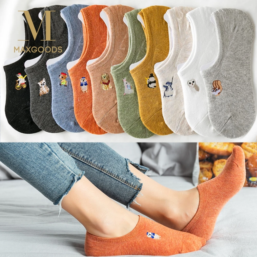 Animal Cartoon Pattern Socks for Women Candy Color Small Boat Socks Summer Breathable Casual Girls Funny Novelty Ankle Socks
Animal Cartoon Pattern Socks for Women Candy Color Small Boat Socks Summer Breathable Casual Girls Funny Novelty Ankle Socks